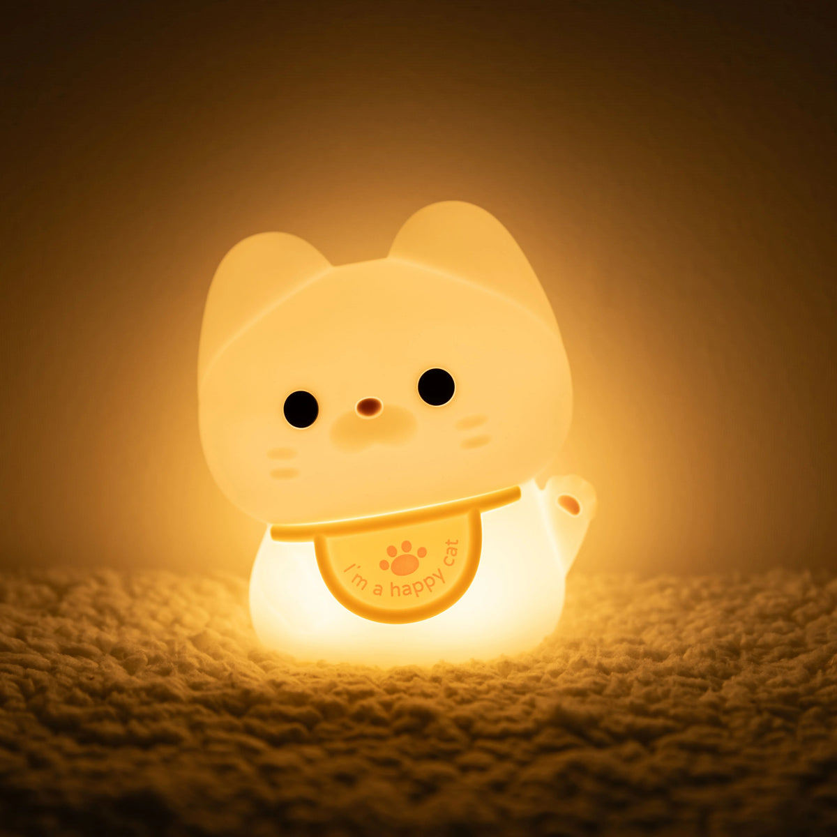Cat Night Light Soft Silicone Warm LED Glow