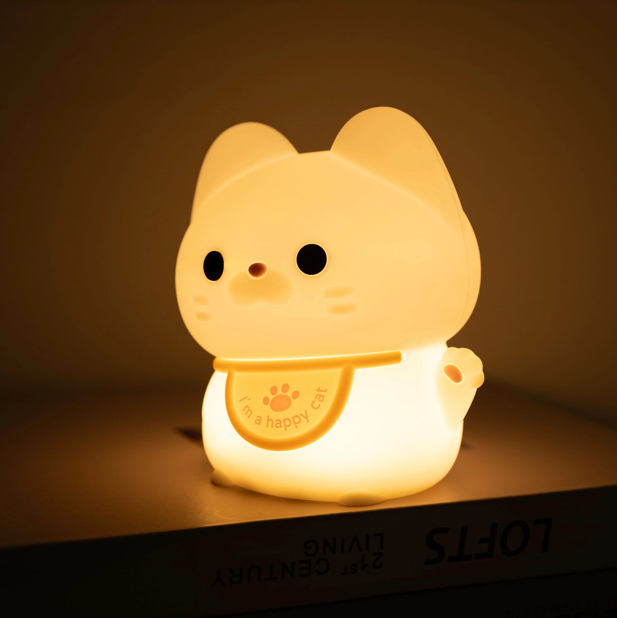 Cat Night Light Soft Silicone Warm LED Glow
