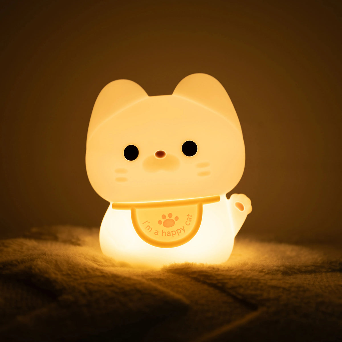 Cat Night Light Soft Silicone Warm LED Glow