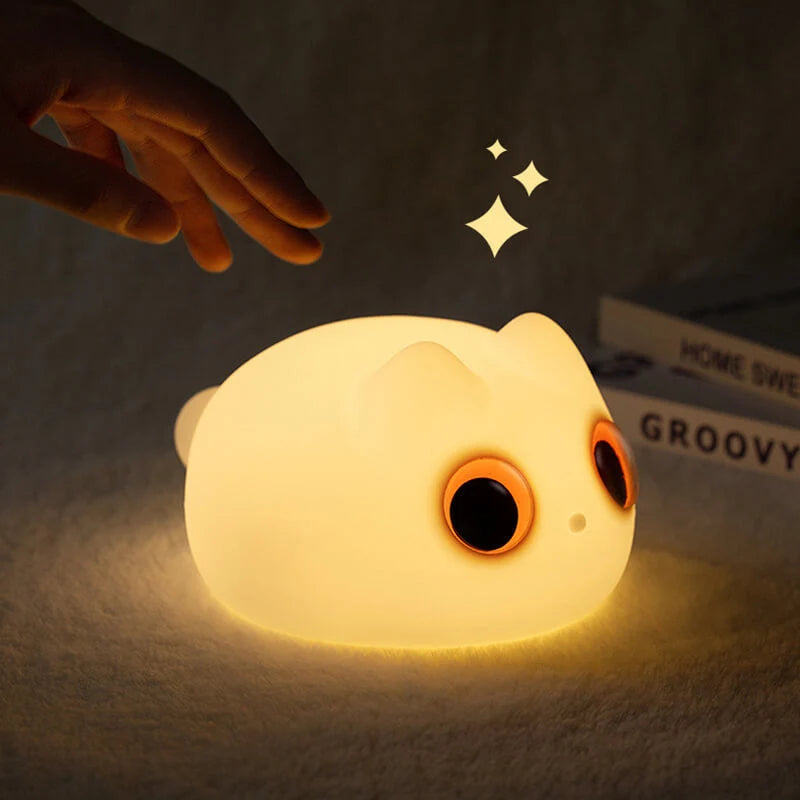 Cat Night Light Warm Glow Tap Control