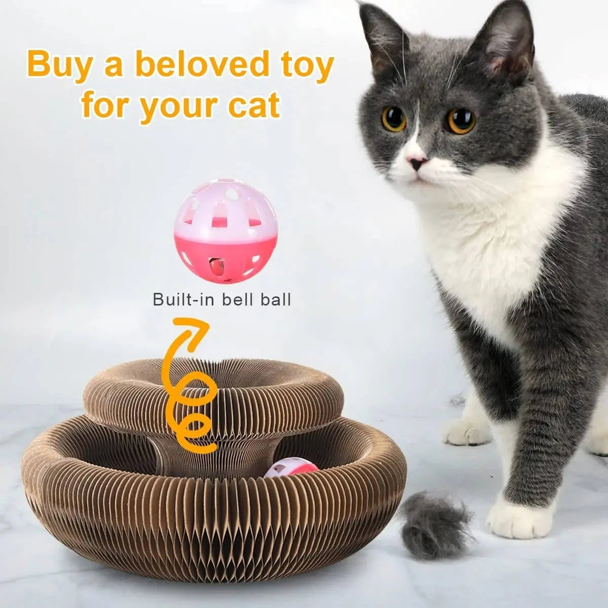 Cat Scratcher Magnetic Modular Panels & Enclosed Ball Track