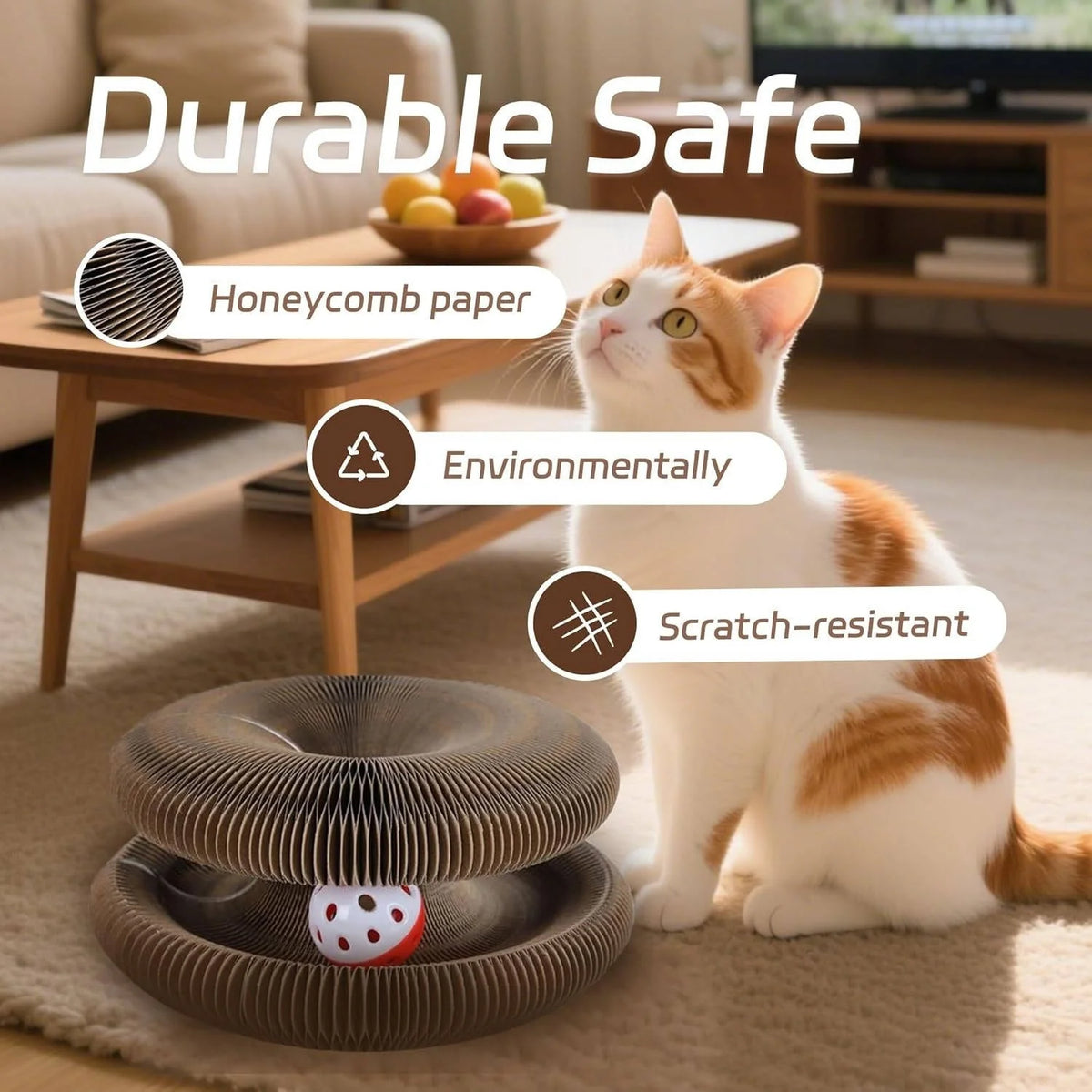 Cat Scratcher Magnetic Modular Panels & Enclosed Ball Track