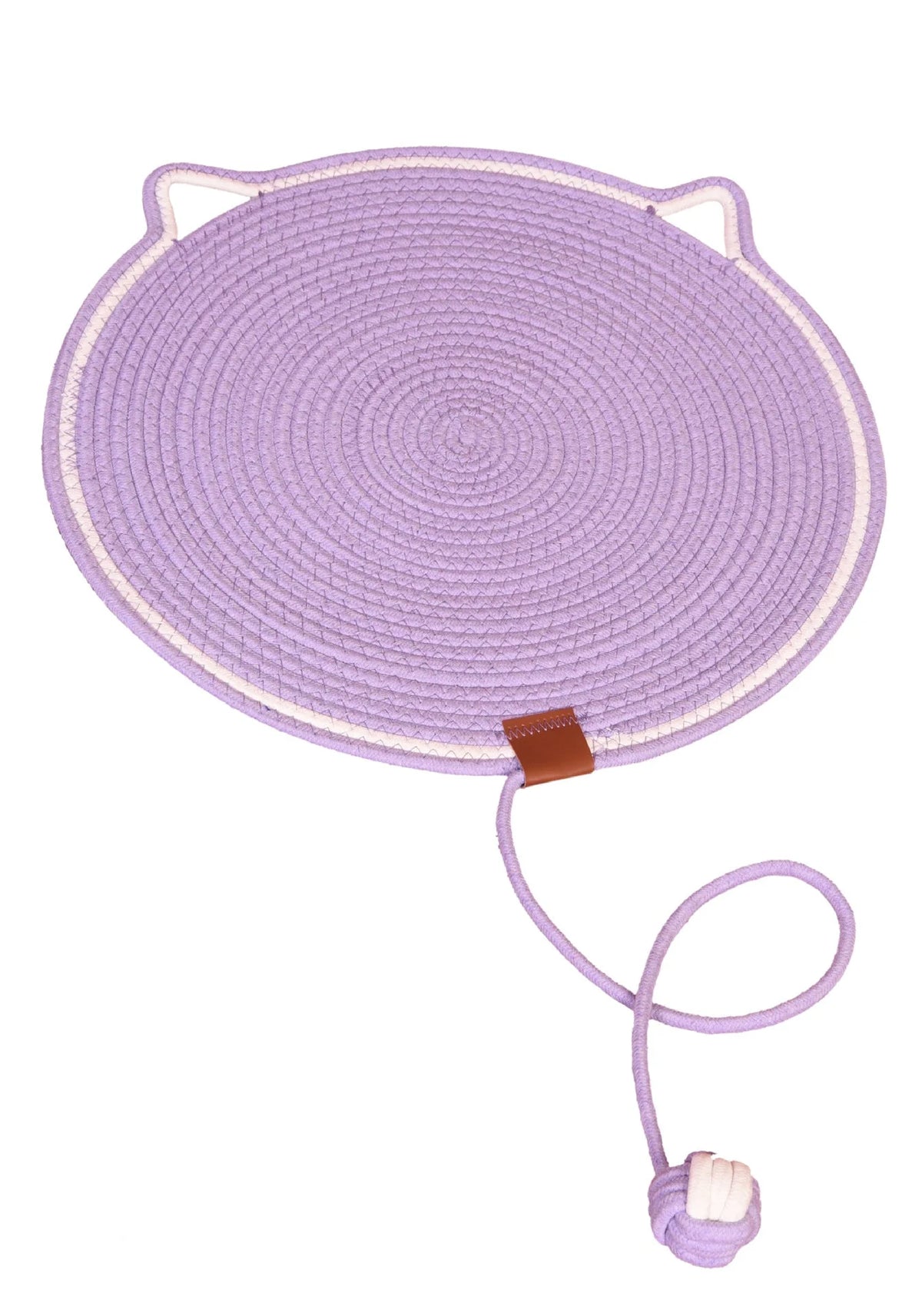 Cat Scratching Mat Natural Sisal Reversible With Dangling Toy