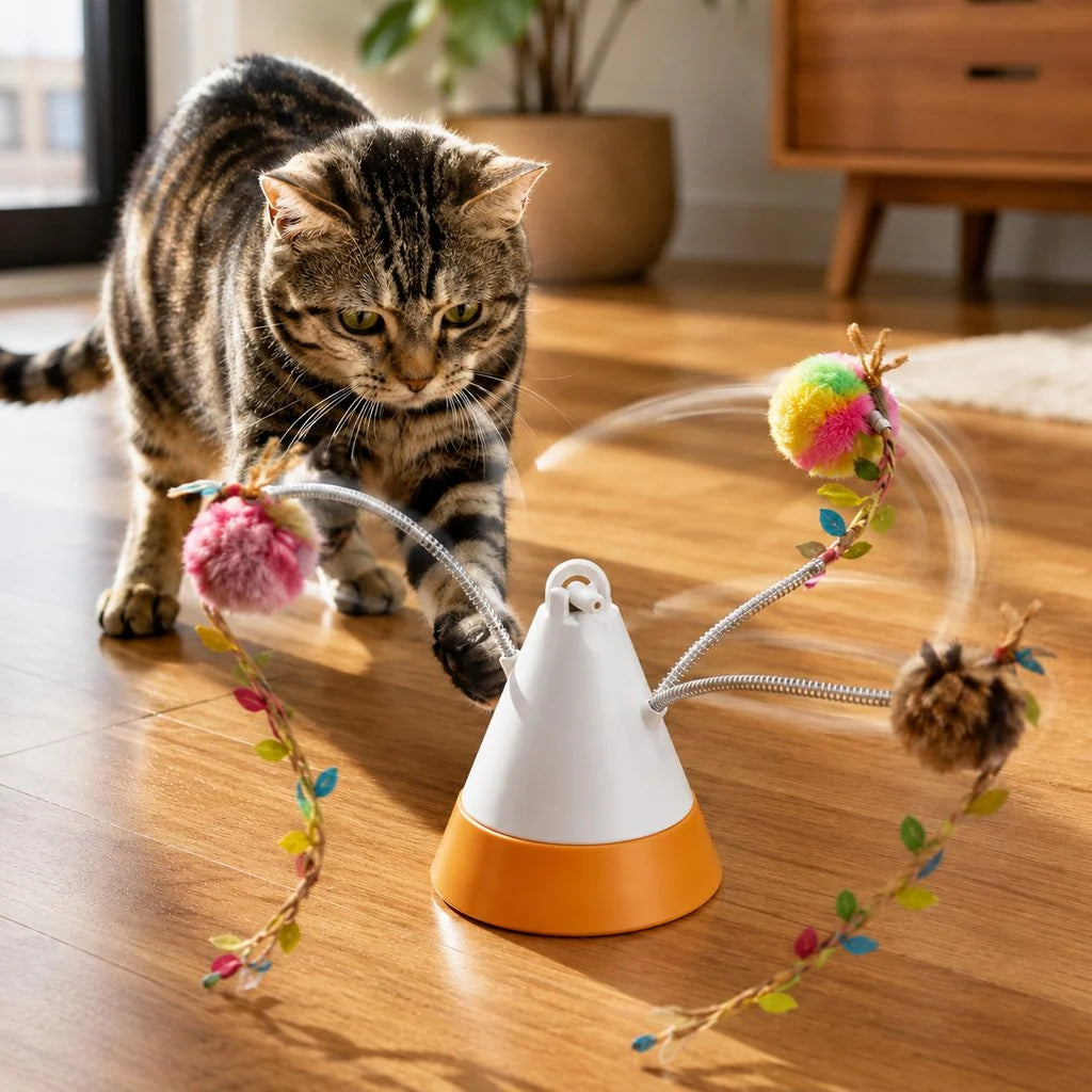 Cat Toy Rotating Laser Teaser USB-C Rechargeable