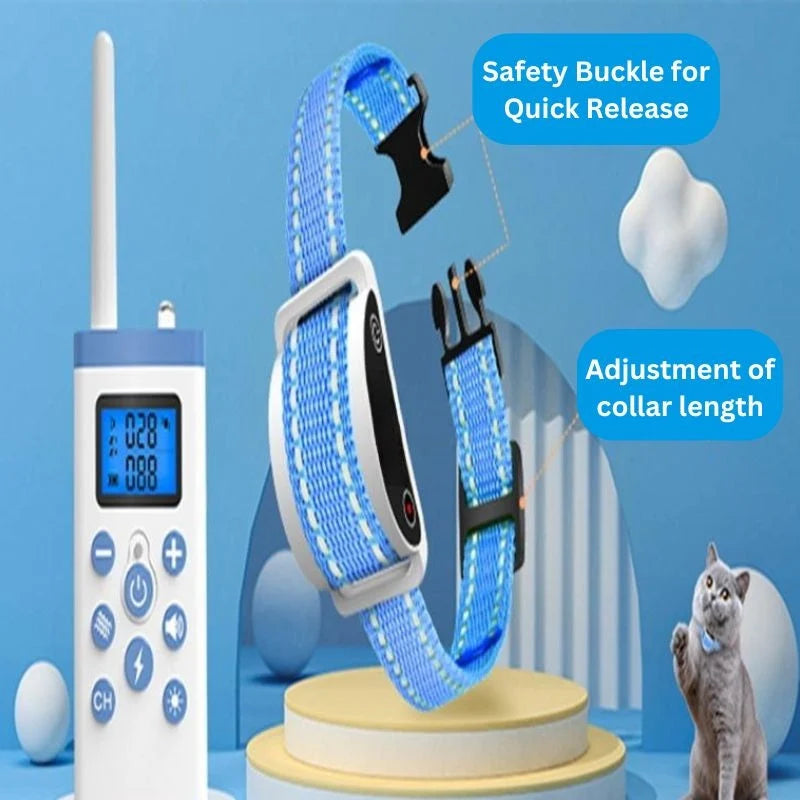 Cat Training Collar Meow Detection Rechargeable 20-Day Battery