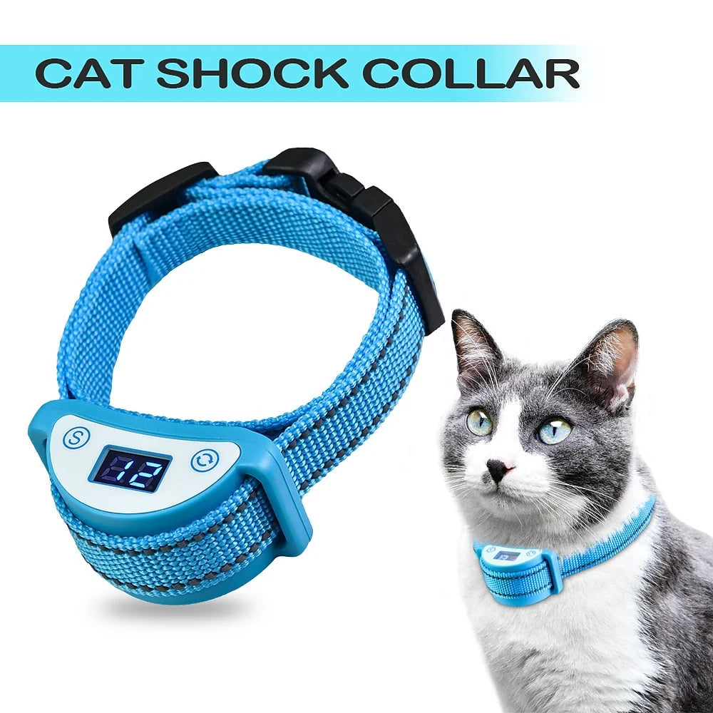 Cat Training Collar Sound Vibration & Shock Modes