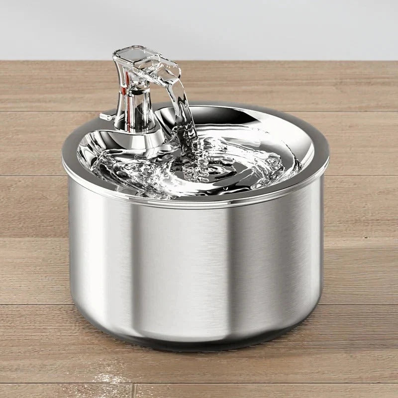 Cat Water Fountain Stainless Steel Motion-Activated Flow