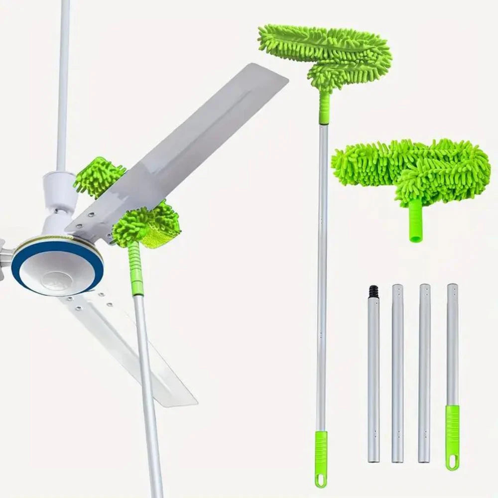 Ceiling Fan Duster Extendable Aluminum Pole & Microfiber Head