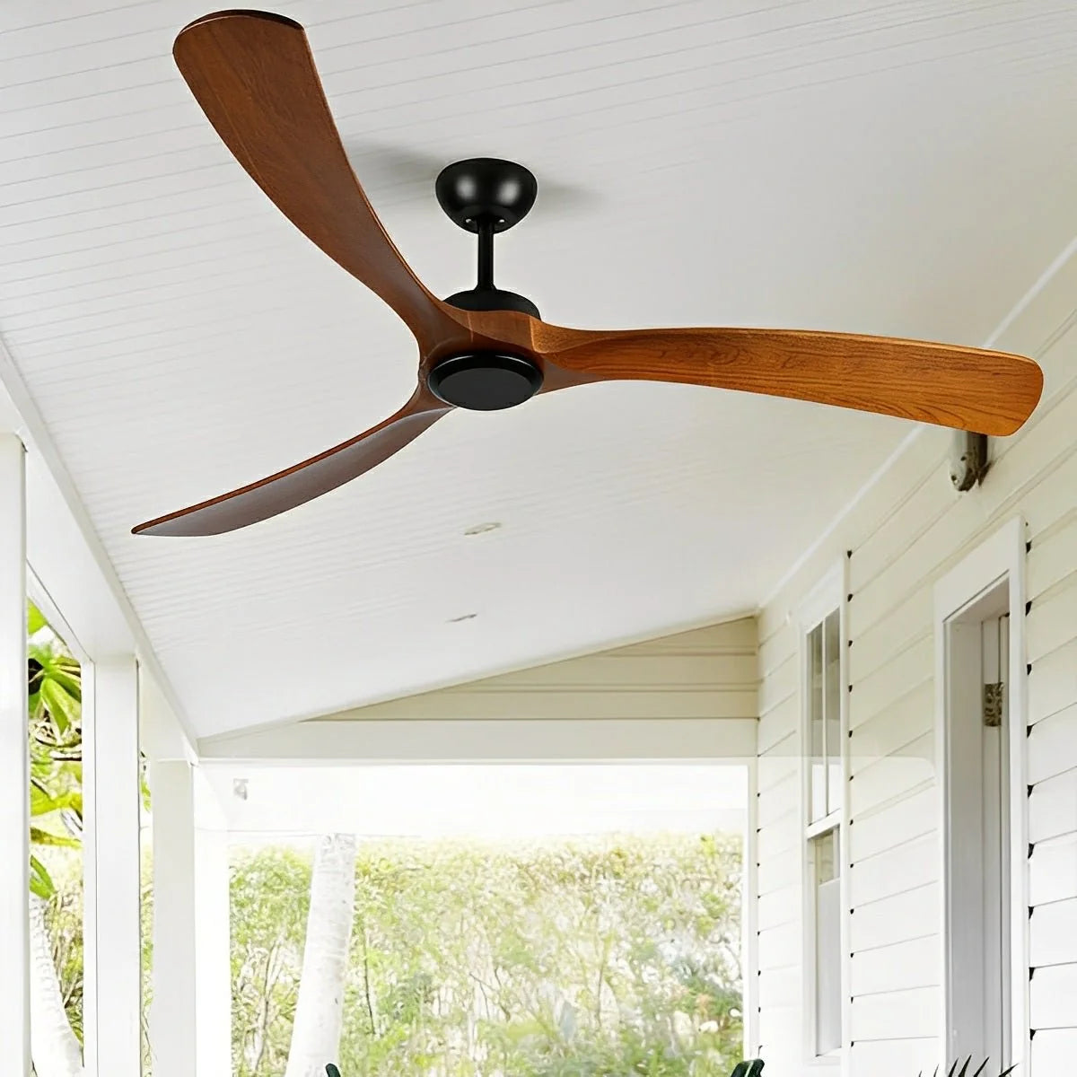 Ceiling Fan IP65 Moisture-Resistant Reversible Airflow Remote Control