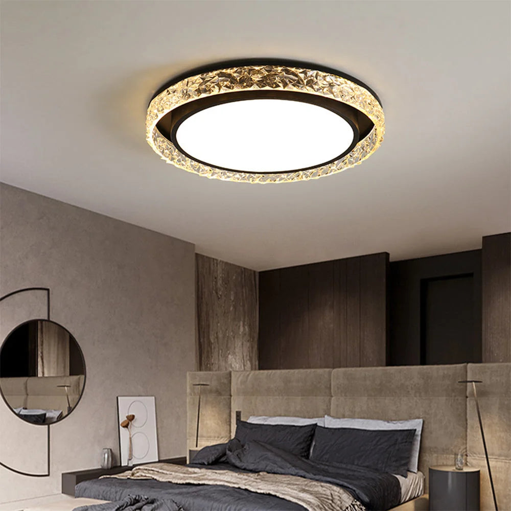 Ceiling Light Crystal Halo Integrated LED & Remote Dimming
