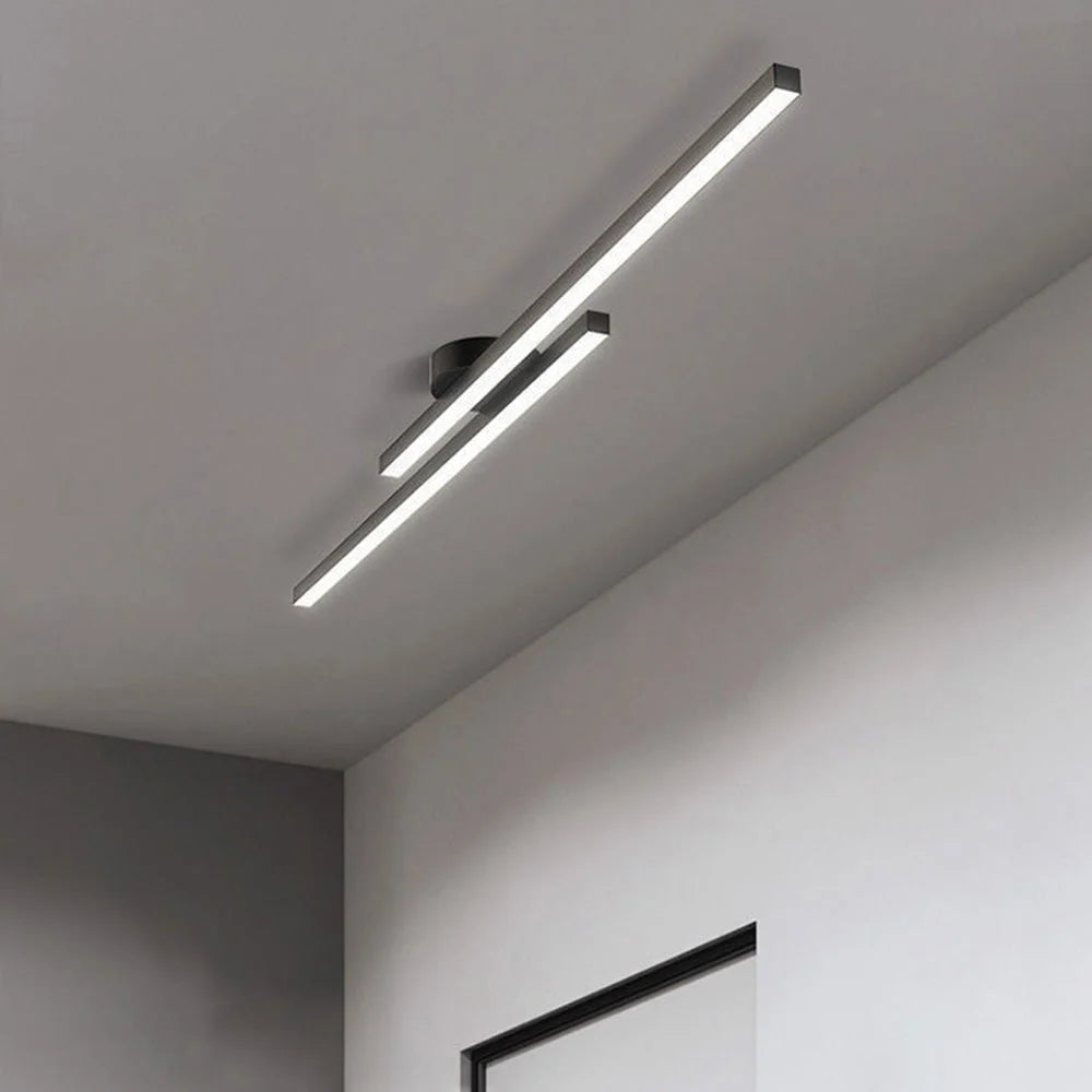 Ceiling Light Double LED Strips Semi-Flush Mount
