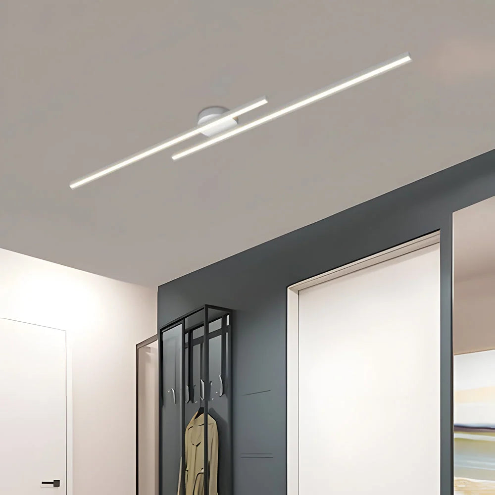 Ceiling Light Double LED Strips Semi-Flush Mount