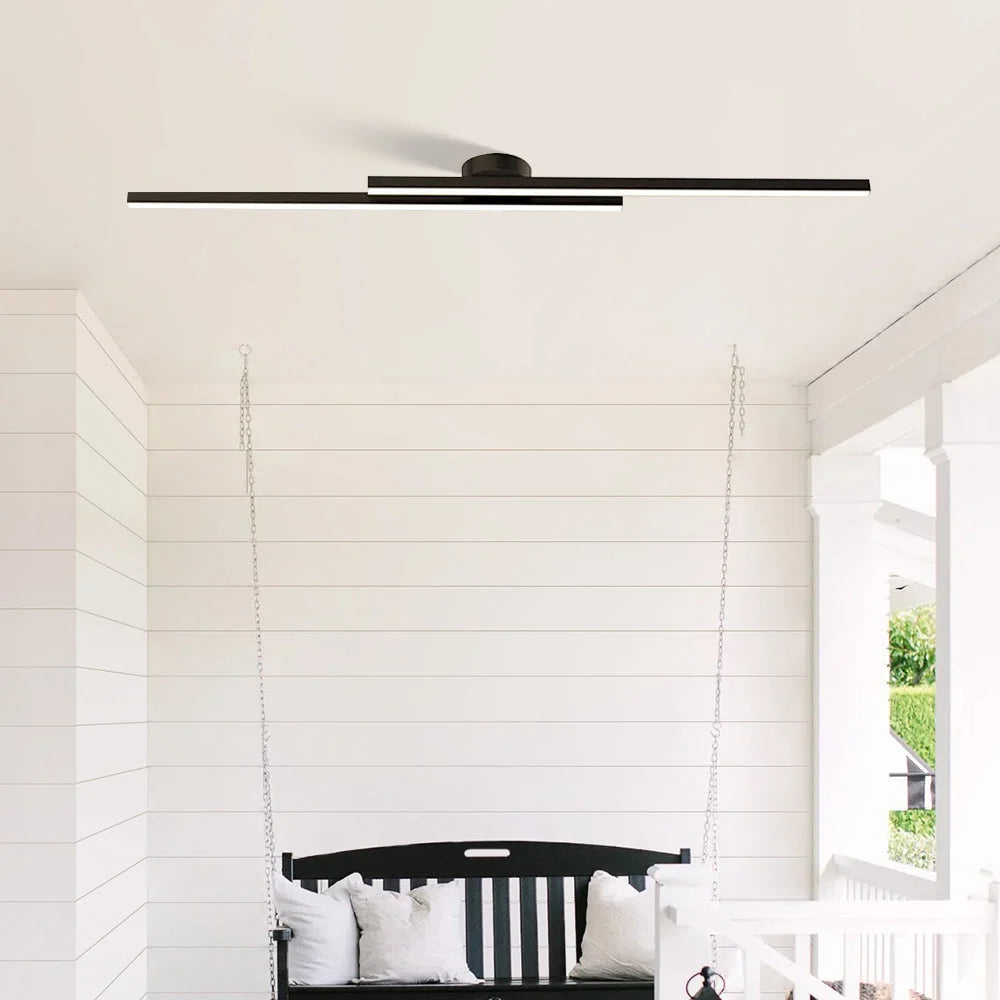 Ceiling Light Double LED Strips Semi-Flush Mount