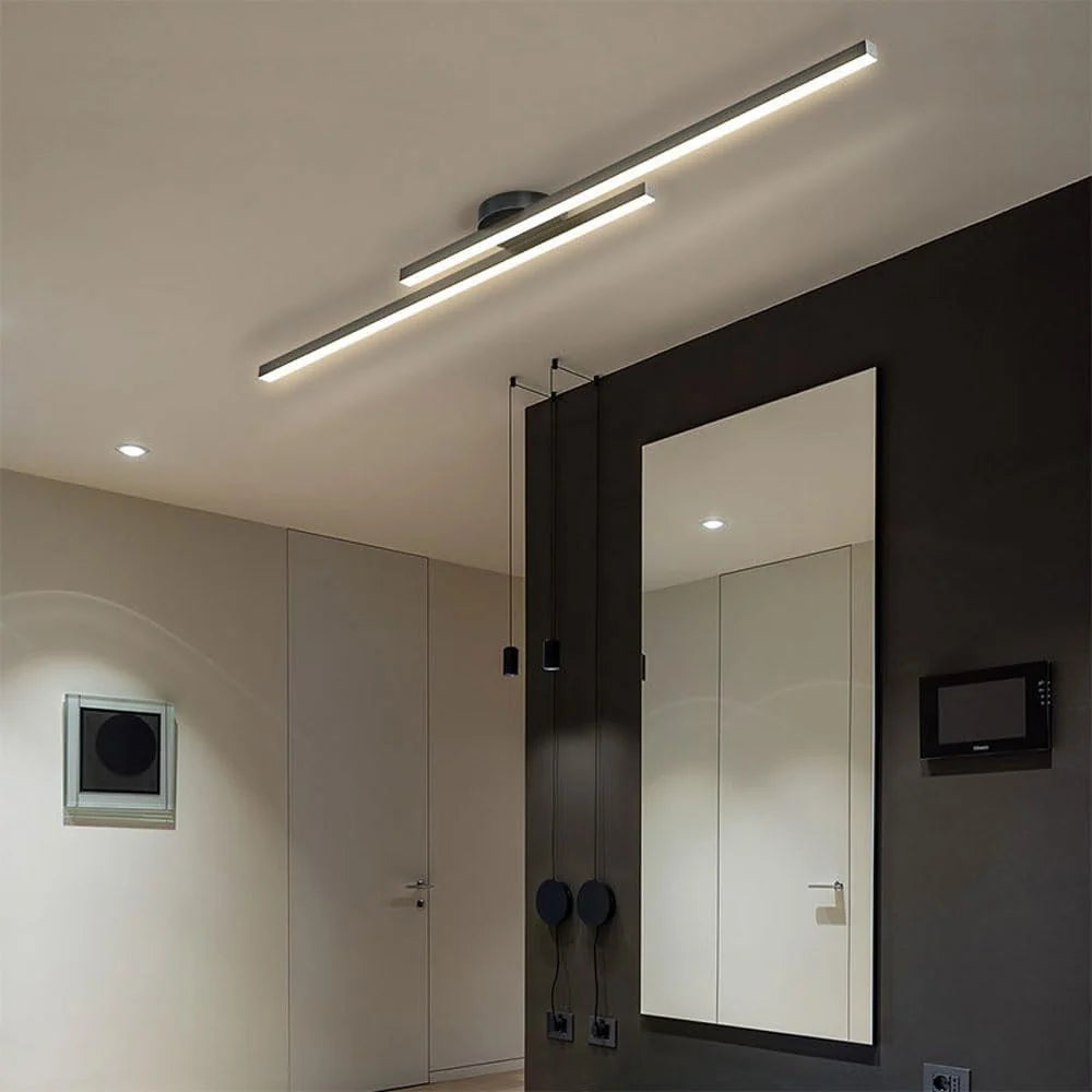 Ceiling Light Double LED Strips Semi-Flush Mount