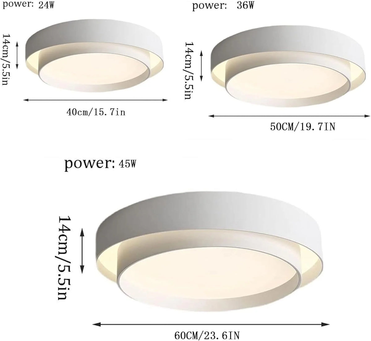Ceiling Light Integrated LED Even Illumination Wide Diffuser