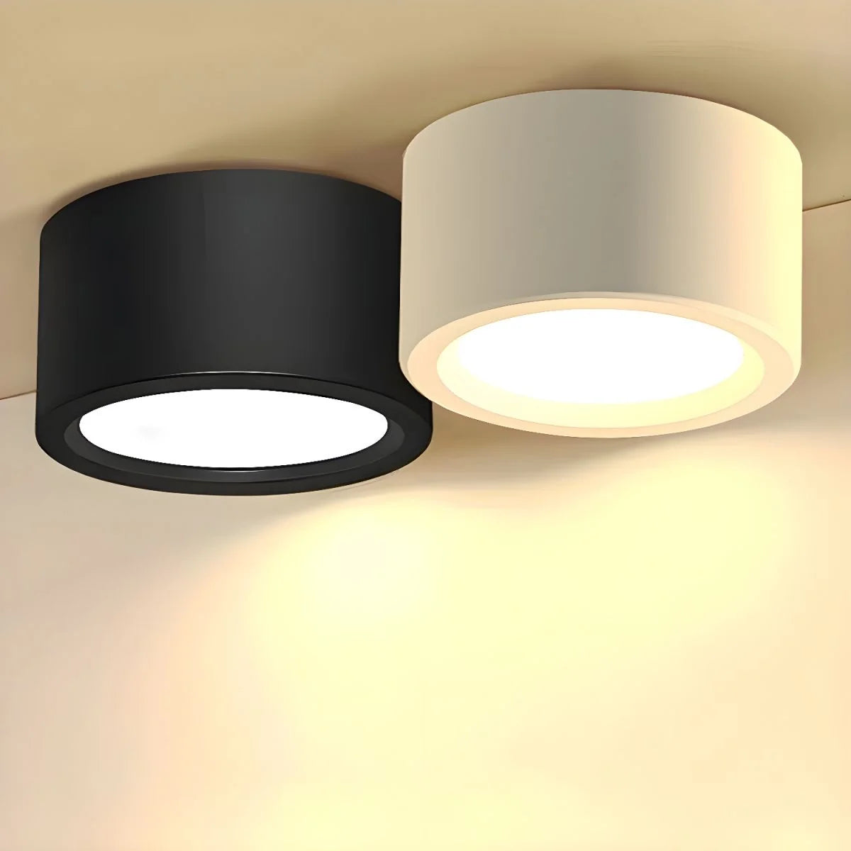 Ceiling Light Low-Profile Surface-Mounted Adjustable Color Temperature