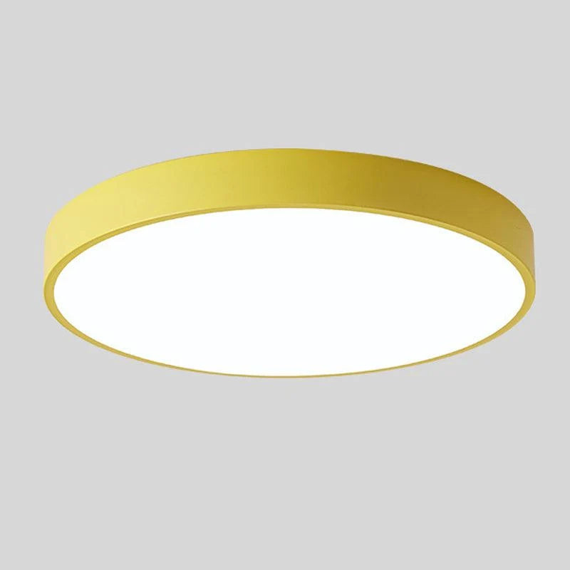 Ceiling Light Round Macaron Design Built-In LED