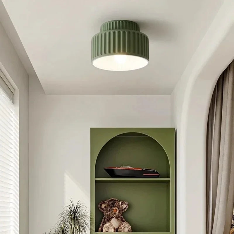 Ceiling Light Sculptural Ripple Diffuser Warm White