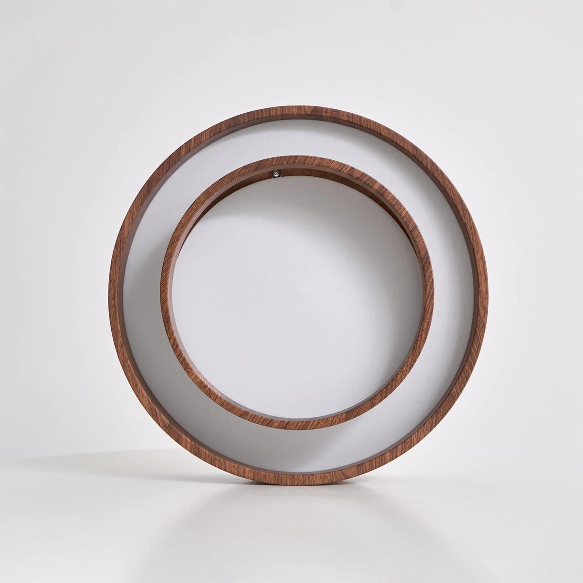 Ceiling Light Walnut Finish Edge-Emitting Integrated LED