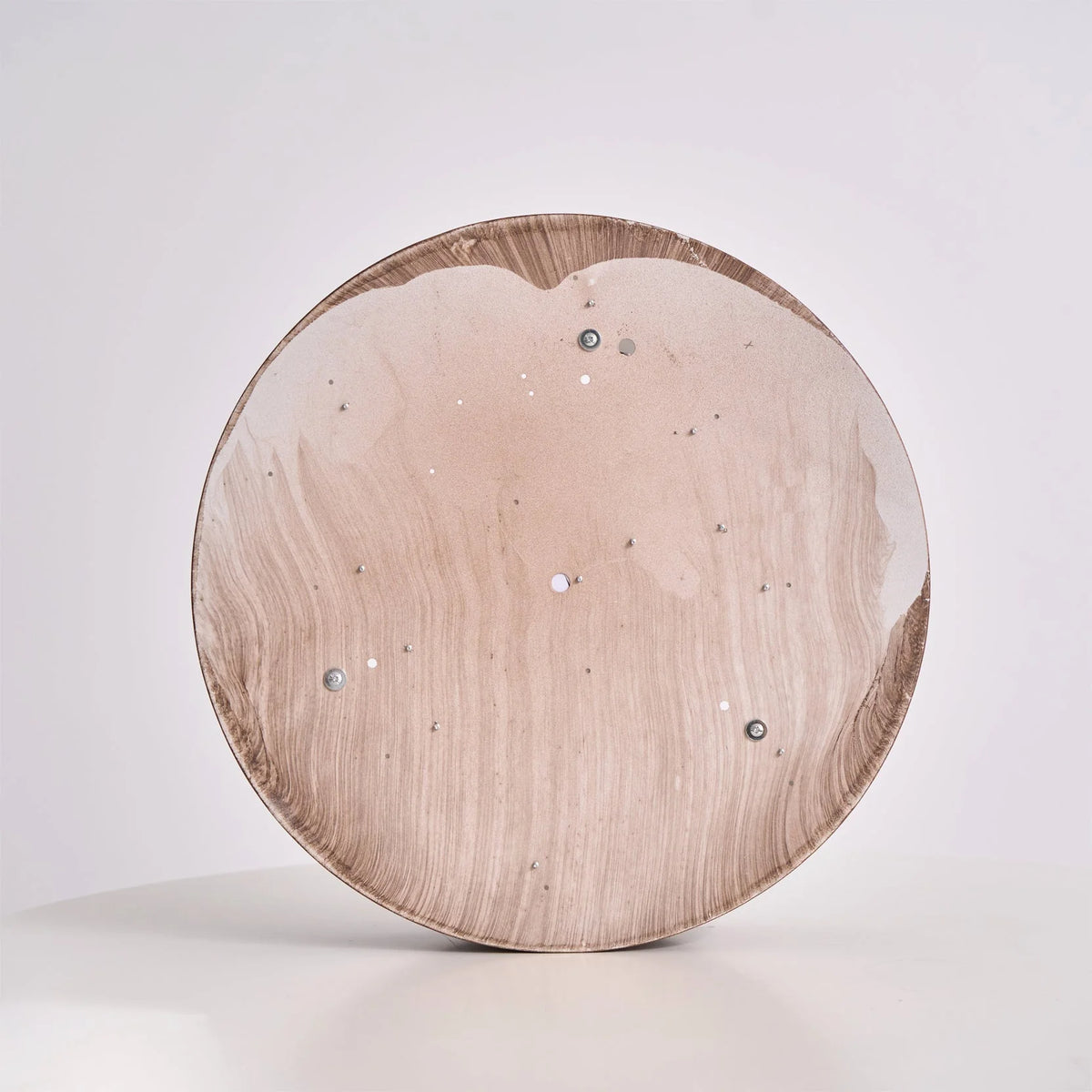 Ceiling Light Walnut Finish Edge-Emitting Integrated LED