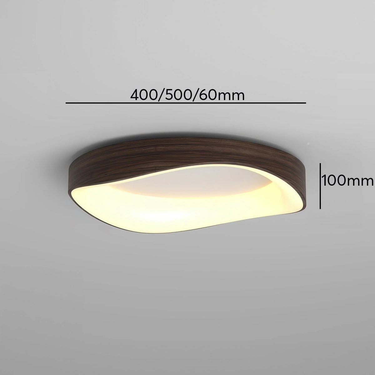 Ceiling Light Wood Grain Dual-Output LED