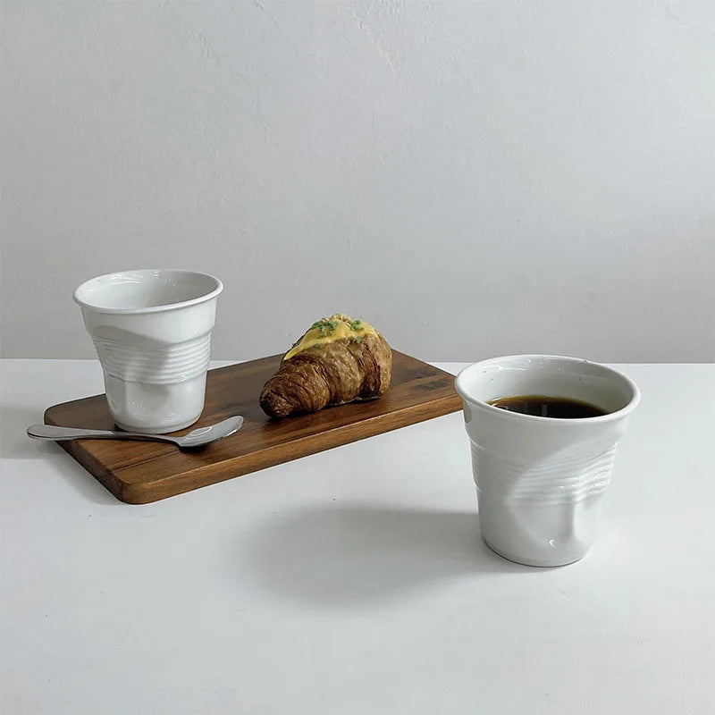 Ceramic Mug Bent Design Microwave & Dishwasher Safe