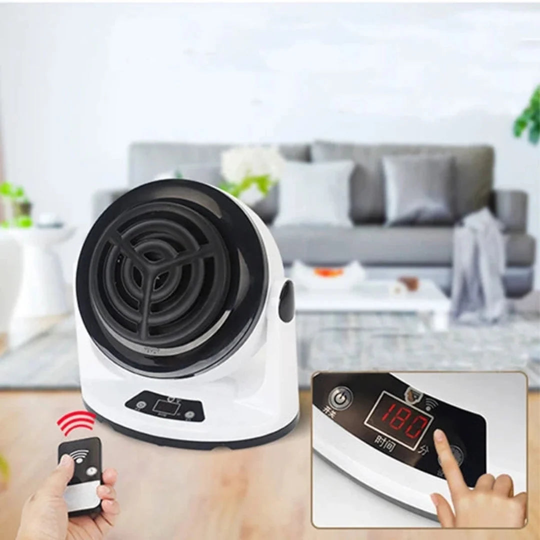 Ceramic Space Heater Compact With Remote Control & Timer
