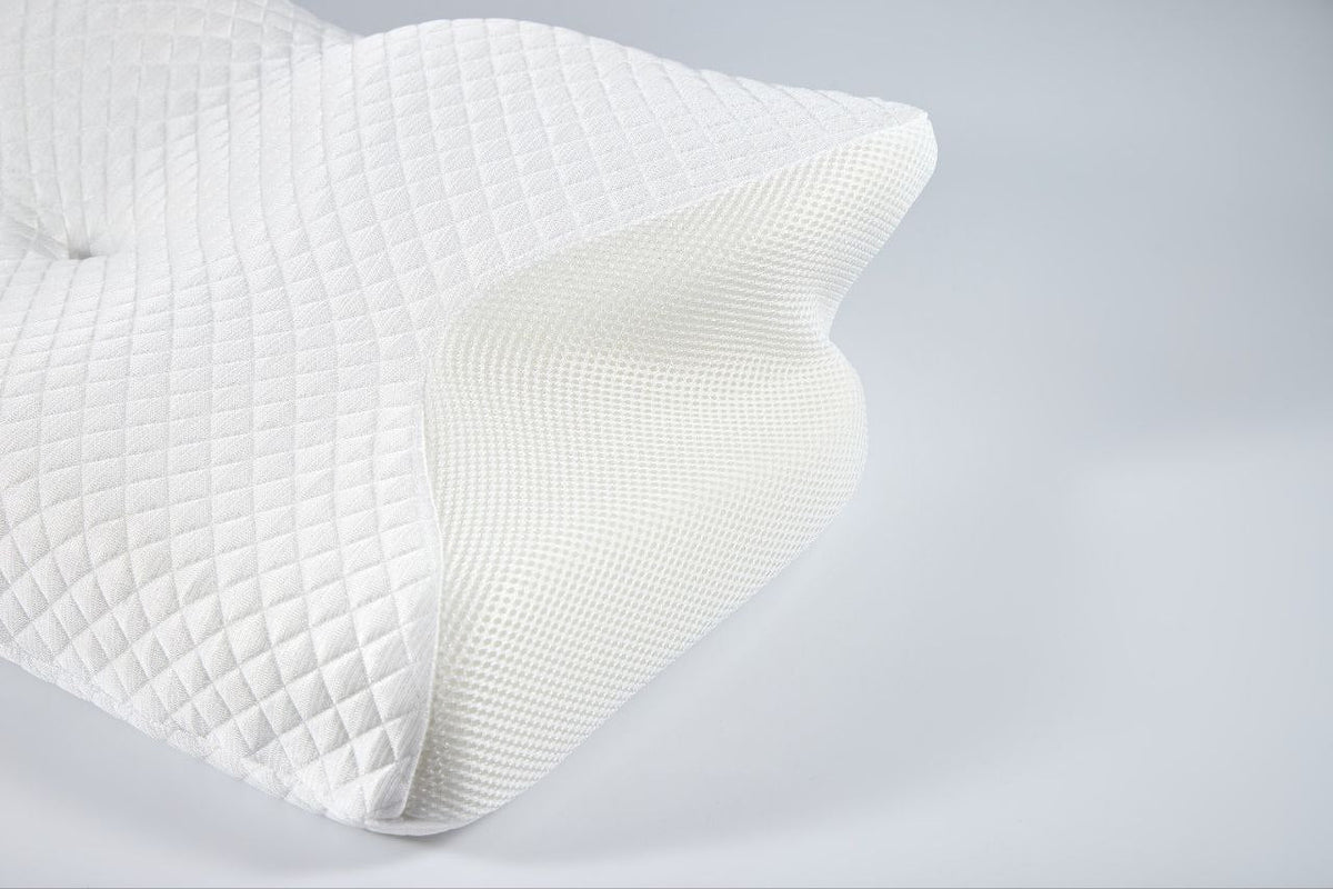 Cervical Pillow Contoured Memory Foam Washable Cooling Cover