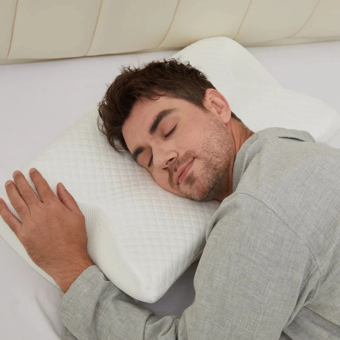 Cervical Pillow Contoured Memory Foam Washable Cooling Cover