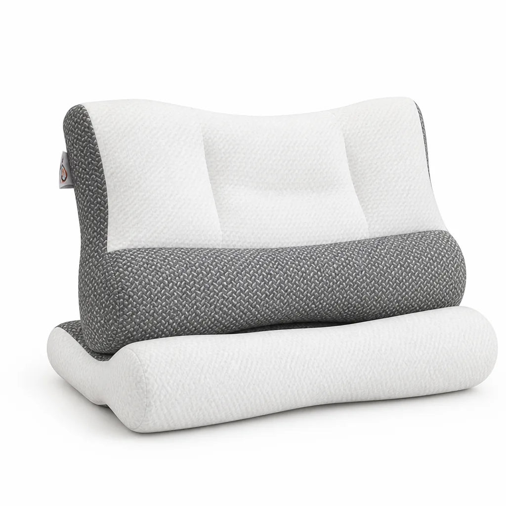 Cervical Support Pillow Ergonomic Contour Breathable Soy Fiber & Polyester