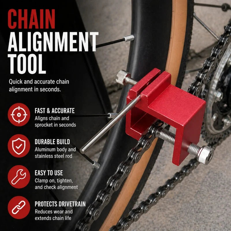 Chain Alignment Tool C-Clamp 7-Inch Stainless Steel Rod