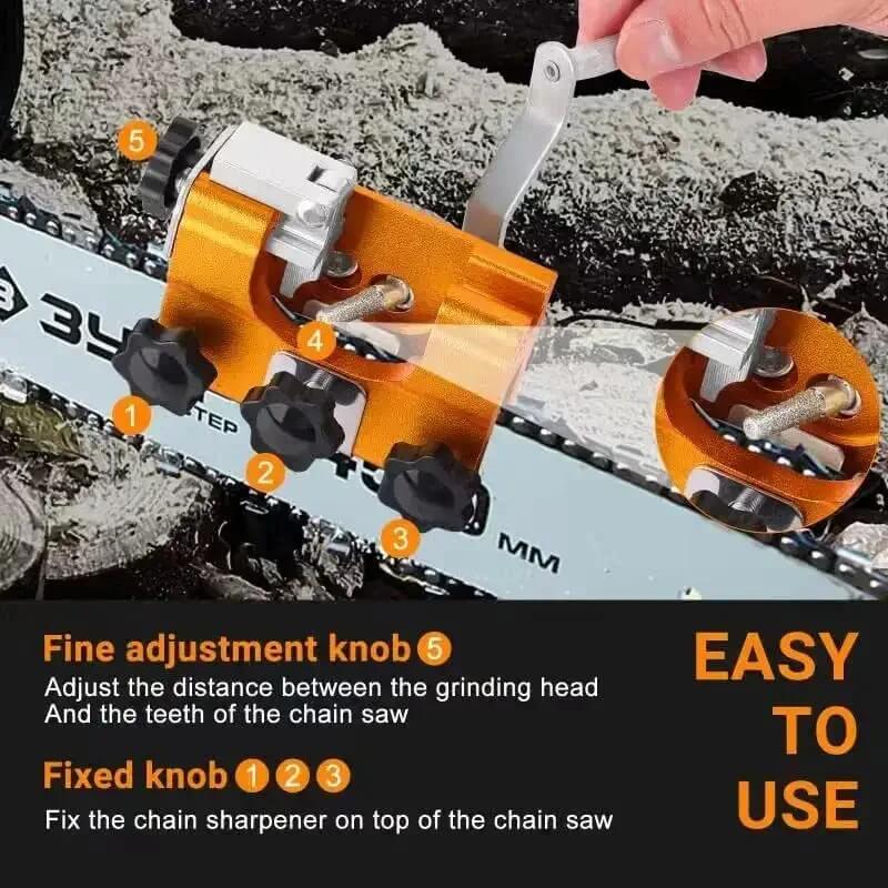 Chainsaw Sharpener Adjustable Portable Carbide Cutters