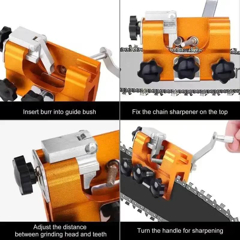 Chainsaw Sharpener Adjustable Portable Carbide Cutters