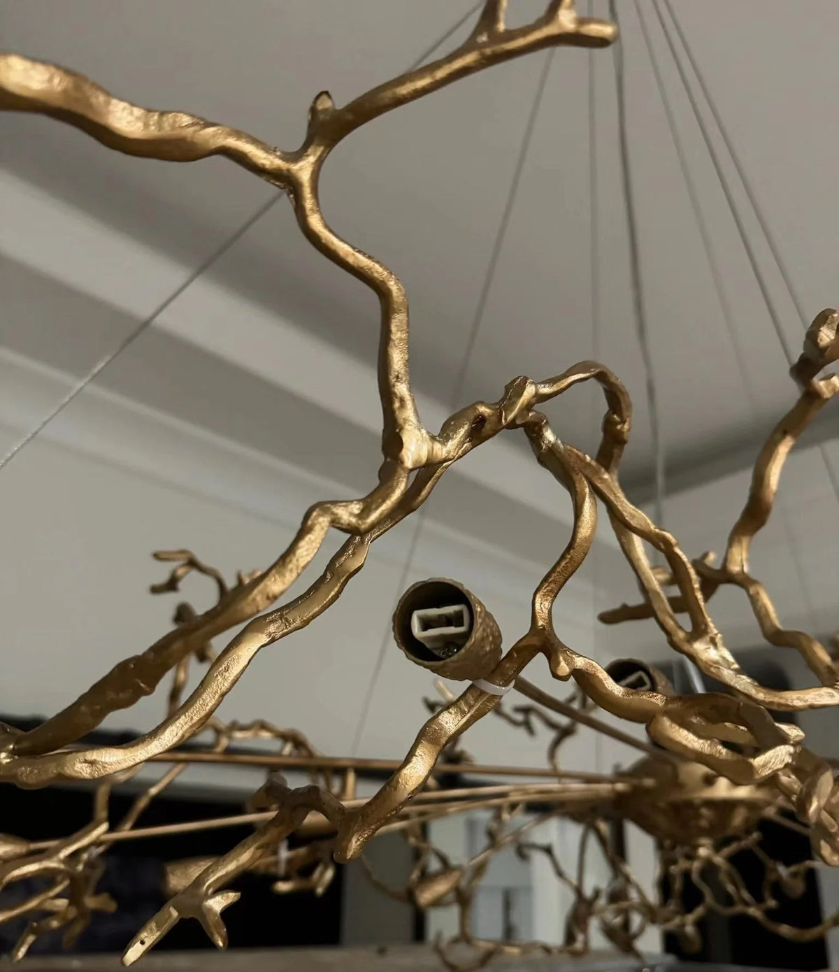 Chandelier Crystal Branch Design With LED Bulbs