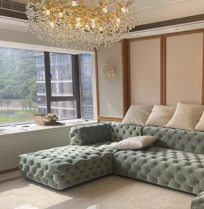 Chandelier Crystal Branch Design With LED Bulbs