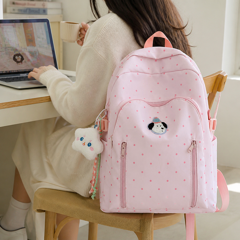 Character-Themed Lightweight School Backpack