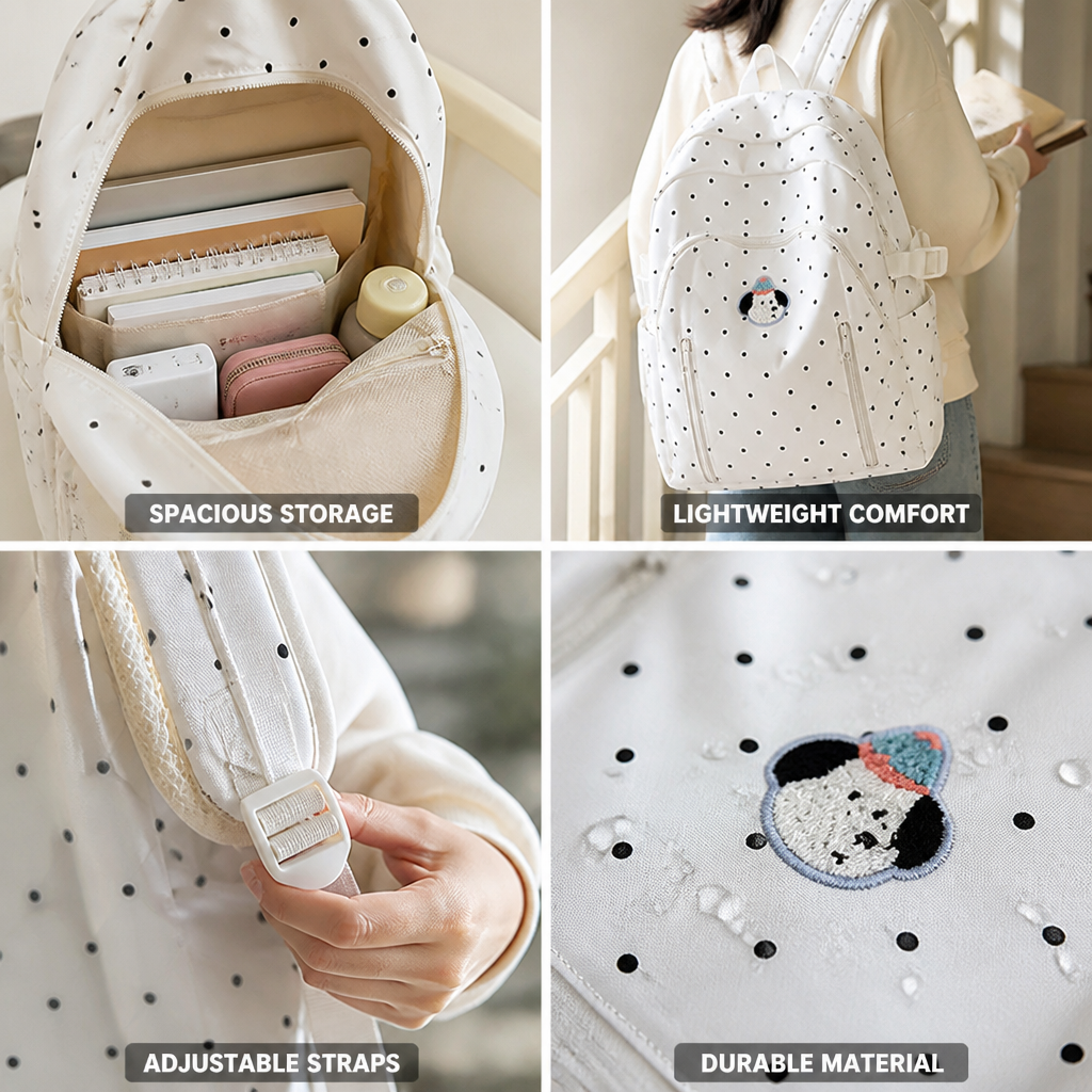 Character-Themed Lightweight School Backpack