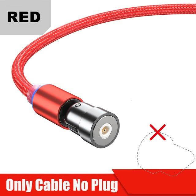 Charging Cable Magnetic Rotating 2.4A LED Indicator