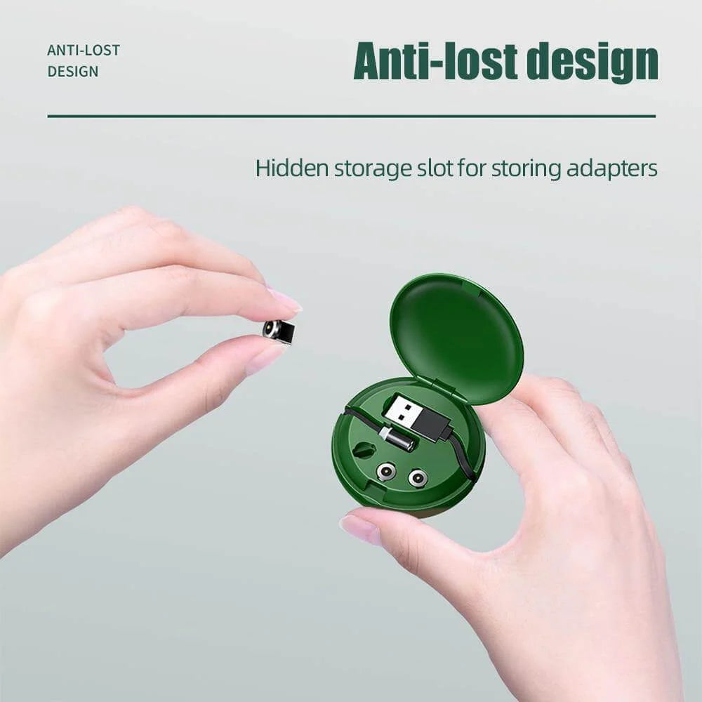 Charging Cable Retractable Magnetic 3-In-1