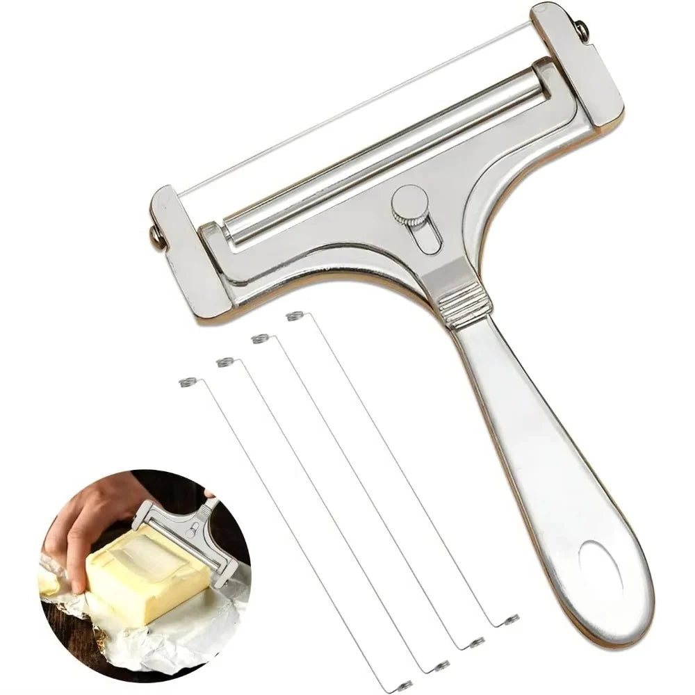 Cheese Slicer Wire-Based Adjustable Thickness