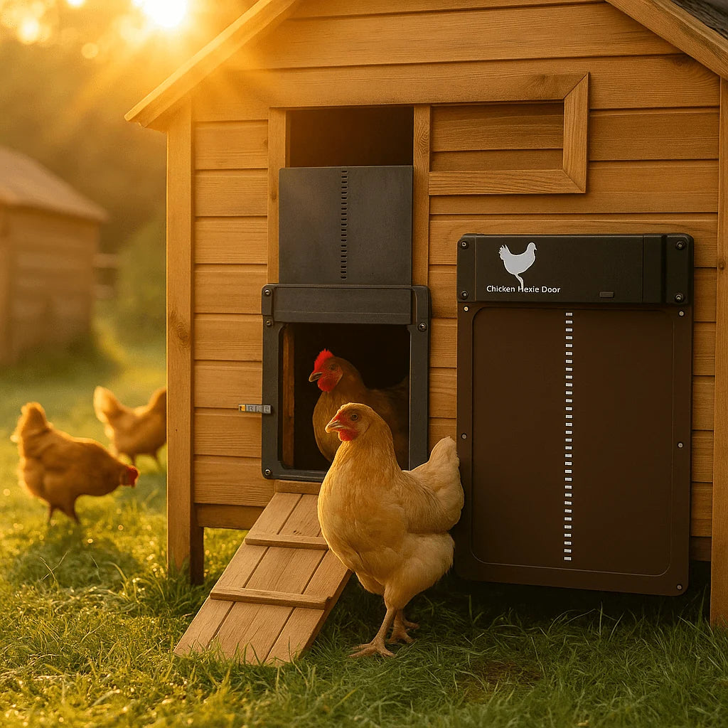 Chicken Coop Door Automatic Light-Sensing Weather-Resistant