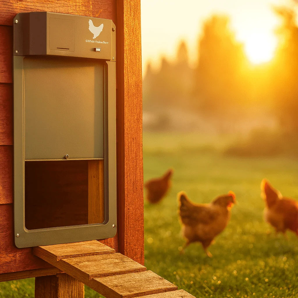 Chicken Coop Door Automatic Light-Sensing Weather-Resistant