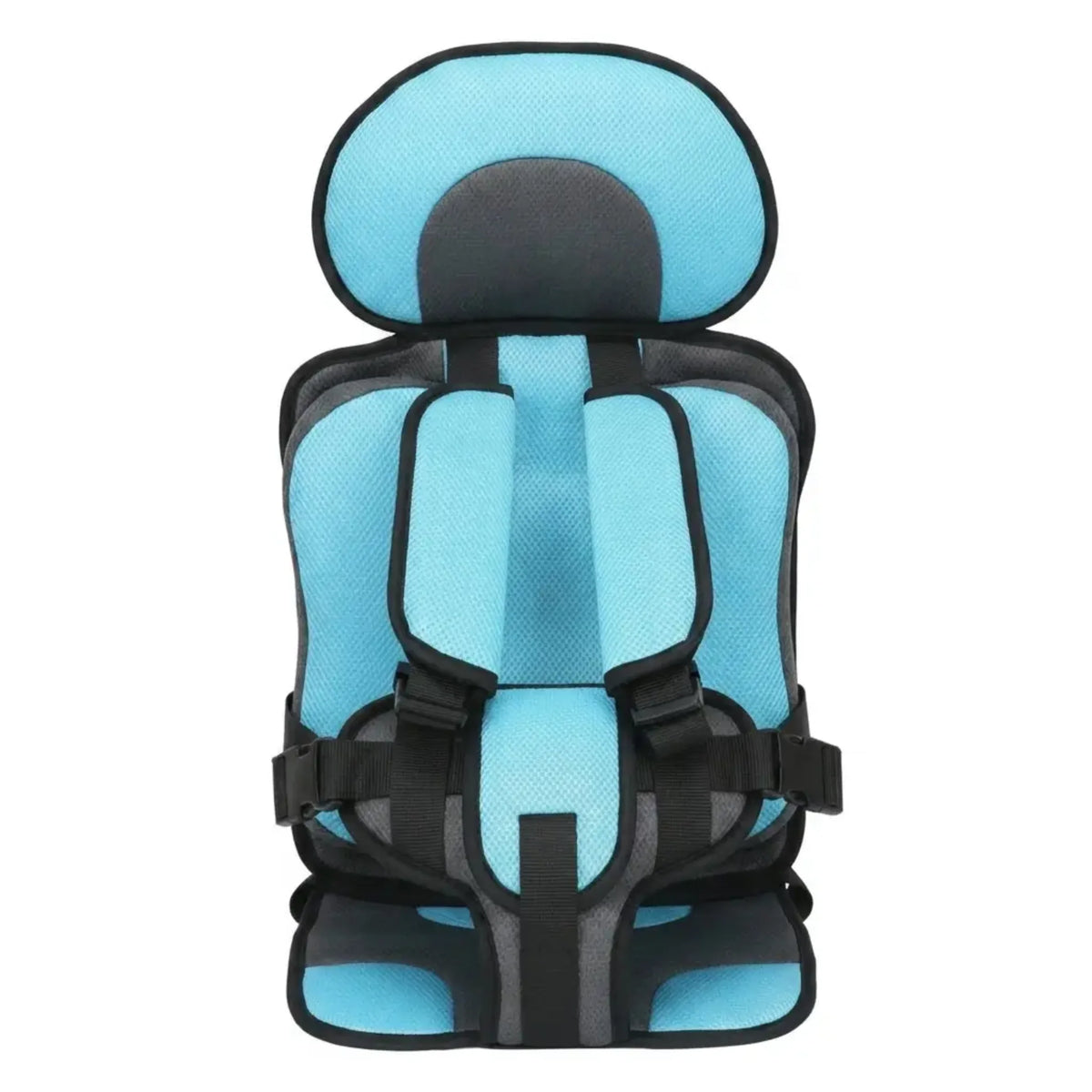 Child Car Booster Seat Foldable Built-In 5-Point Harness
