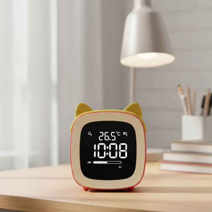Children's Alarm Clock Dimmable LED Night Light