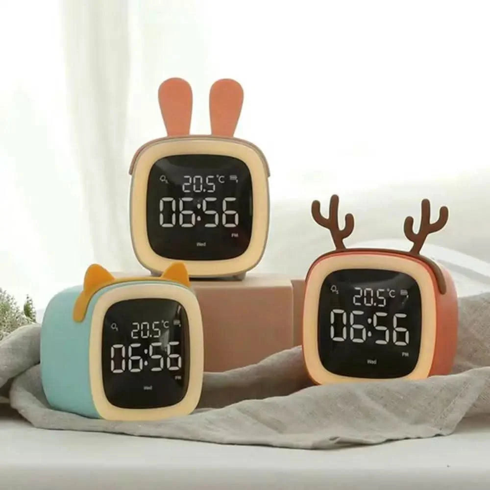 Children's Alarm Clock Dimmable LED Night Light