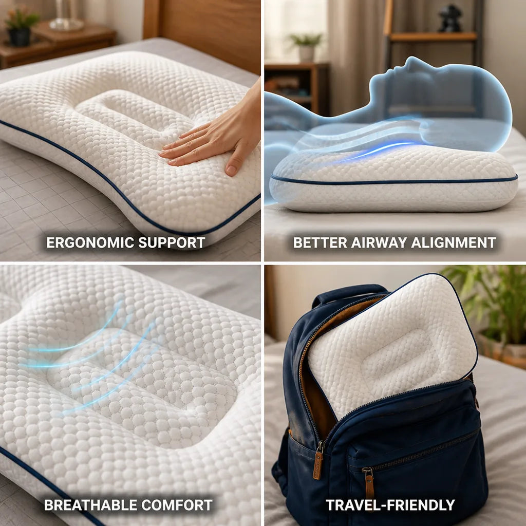 Children's Posture Pillow Ergonomic Neck Support Ages 1-18