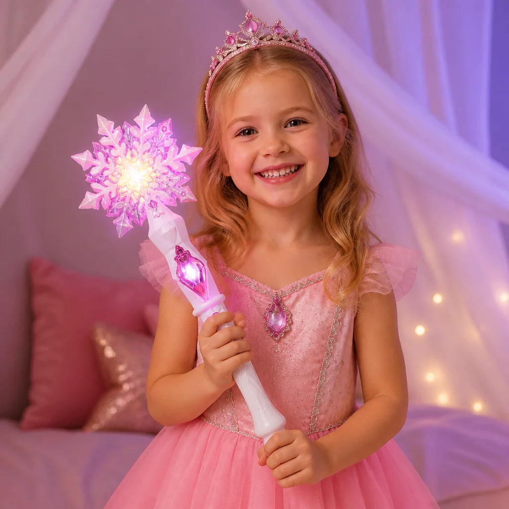 Children's Snowflake Wand Light-Up Battery Operated
