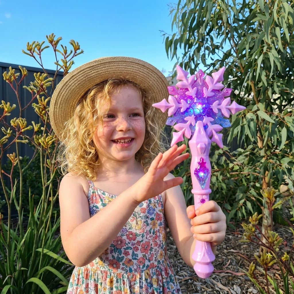 Children's Snowflake Wand Light-Up Battery Operated