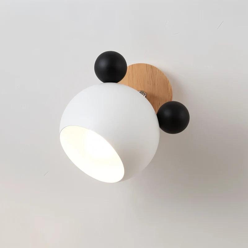 Children's Wall Lamp Mouse Silhouette Rotatable Warm LED & Cool-To-Touch