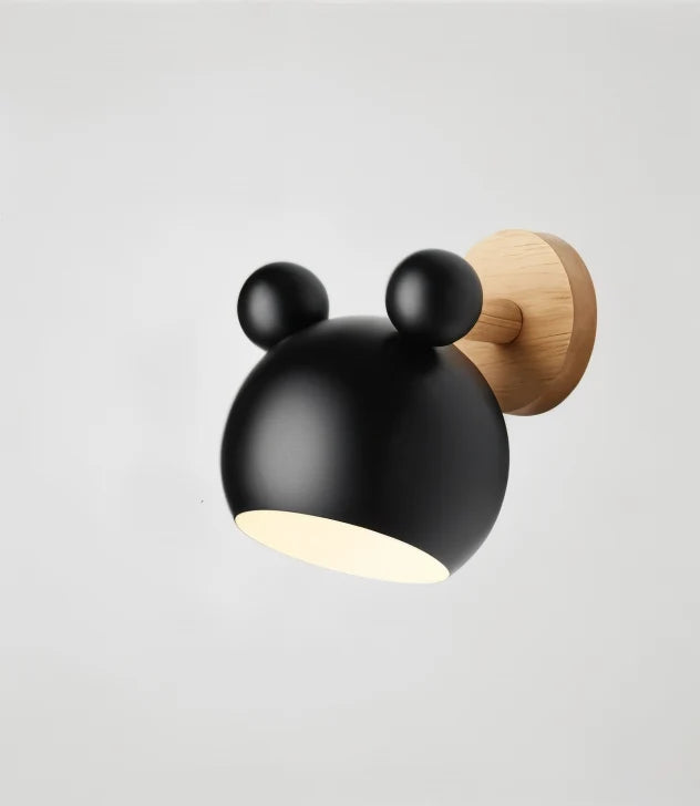 Children's Wall Lamp Mouse Silhouette Rotatable Warm LED & Cool-To-Touch
